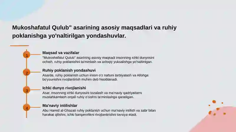 Abu Homid G'azzoliyning "Mukoshafatul Qulub" asari 3