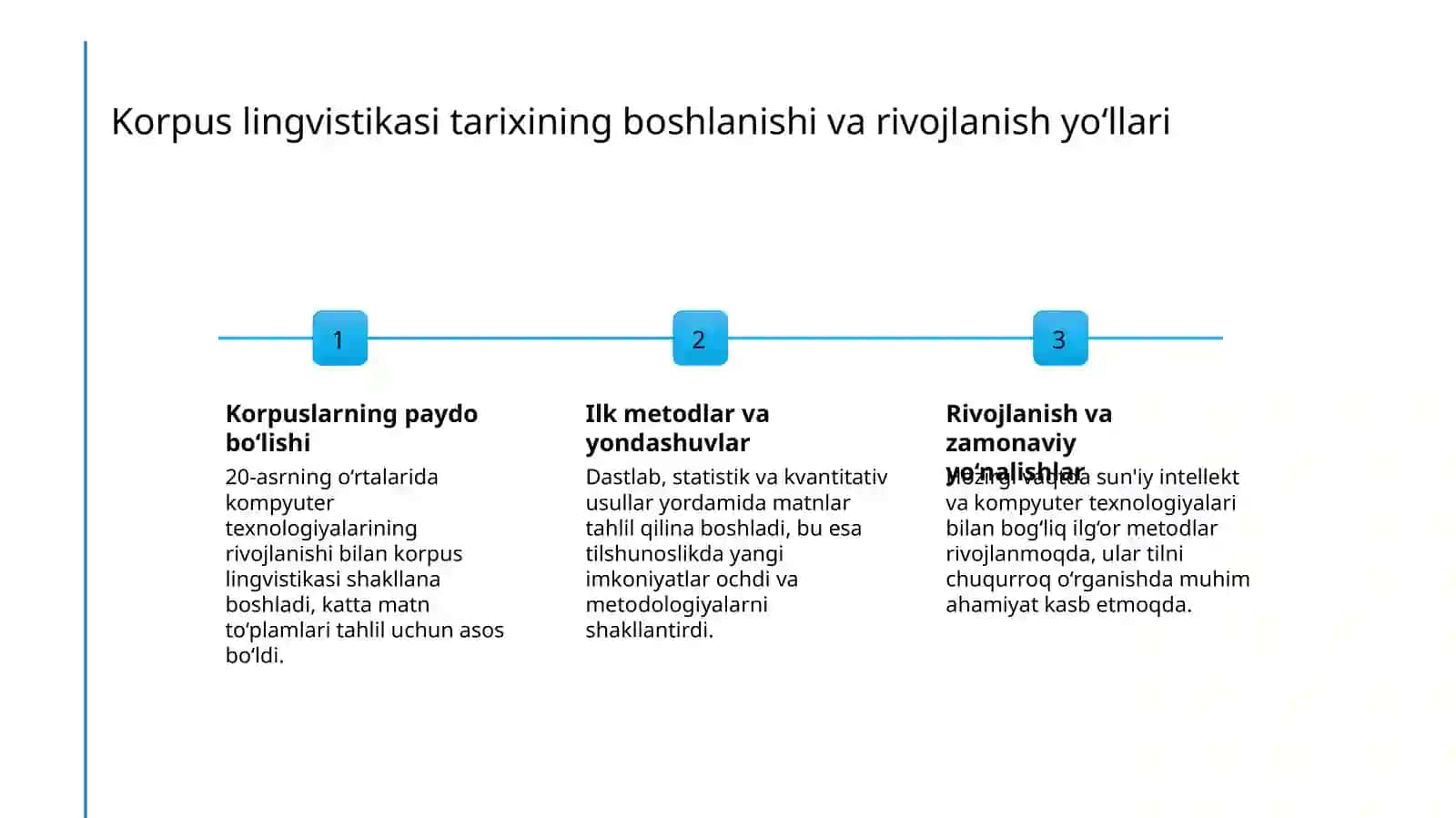Korpus lingvistikasining rivojlanishi 4