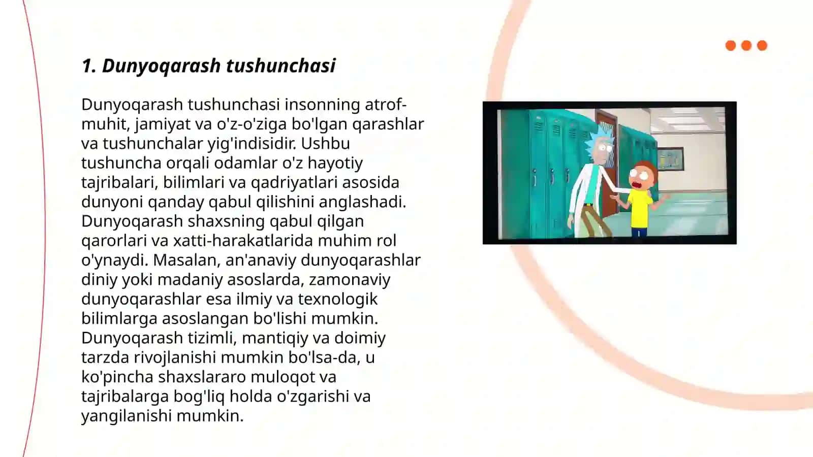 Dunyoqarashning mohiyati, tuzilishi va asosiy funksiyalari 3