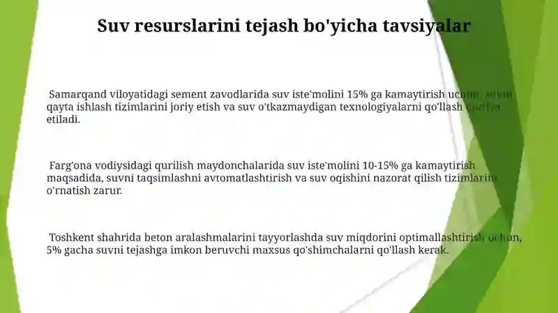 Beton tayyorlash uchun suvga qo'yiladigan talablar 3