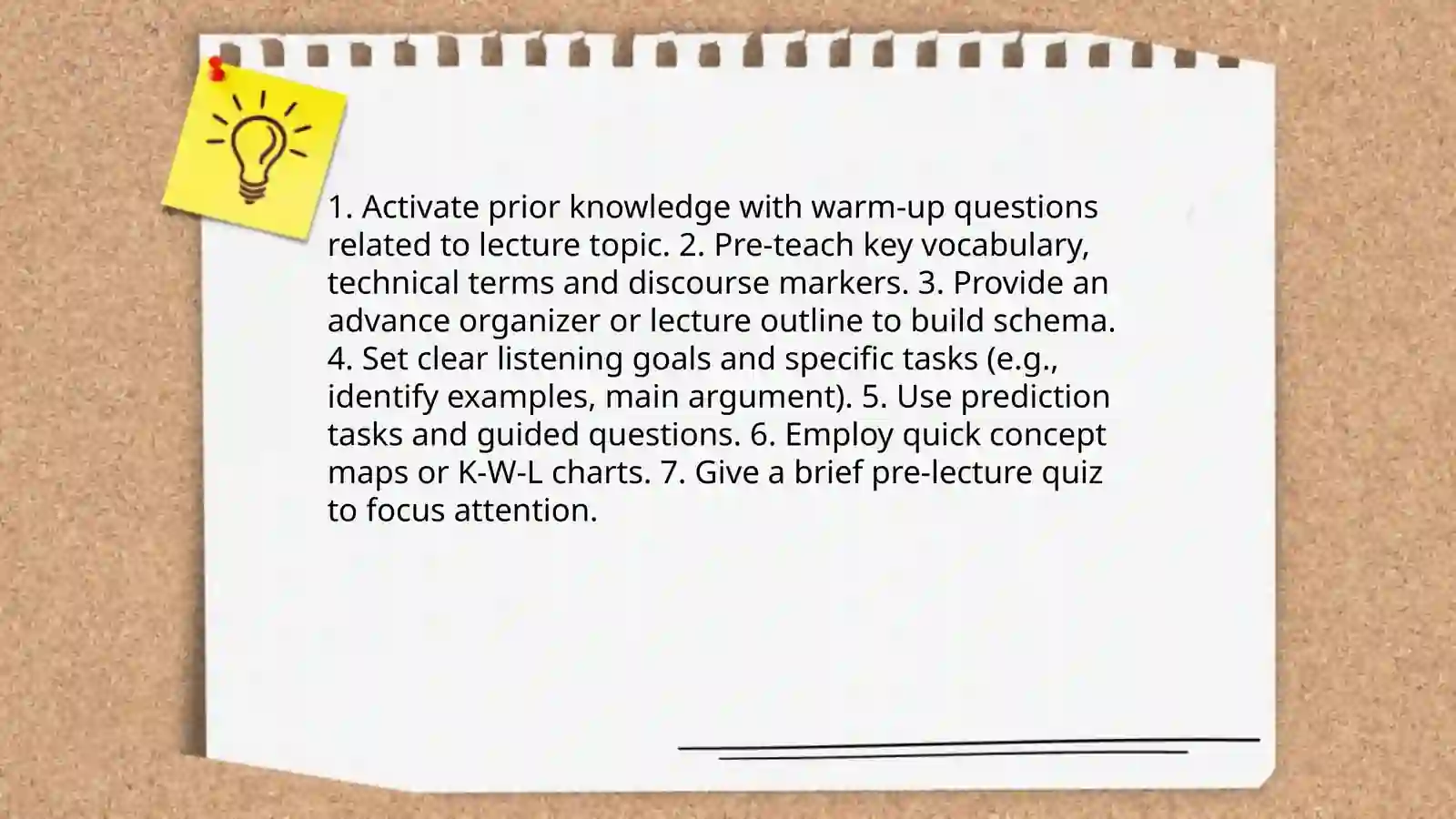 Mini teaching practicing academic listening tasks 3