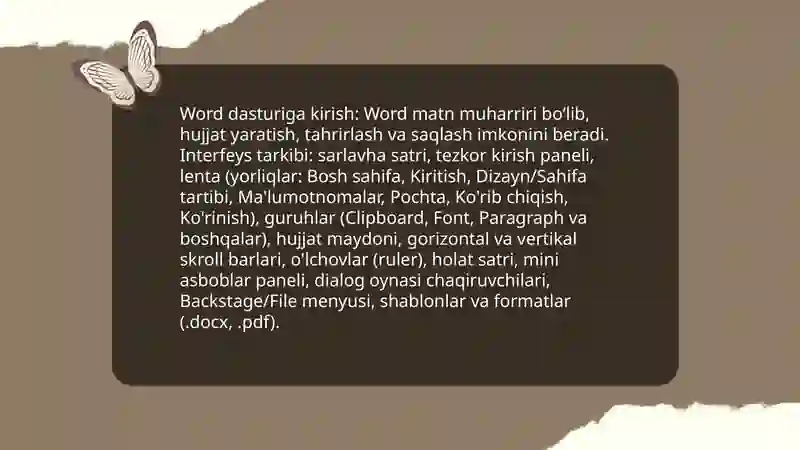 Word dasturi 3