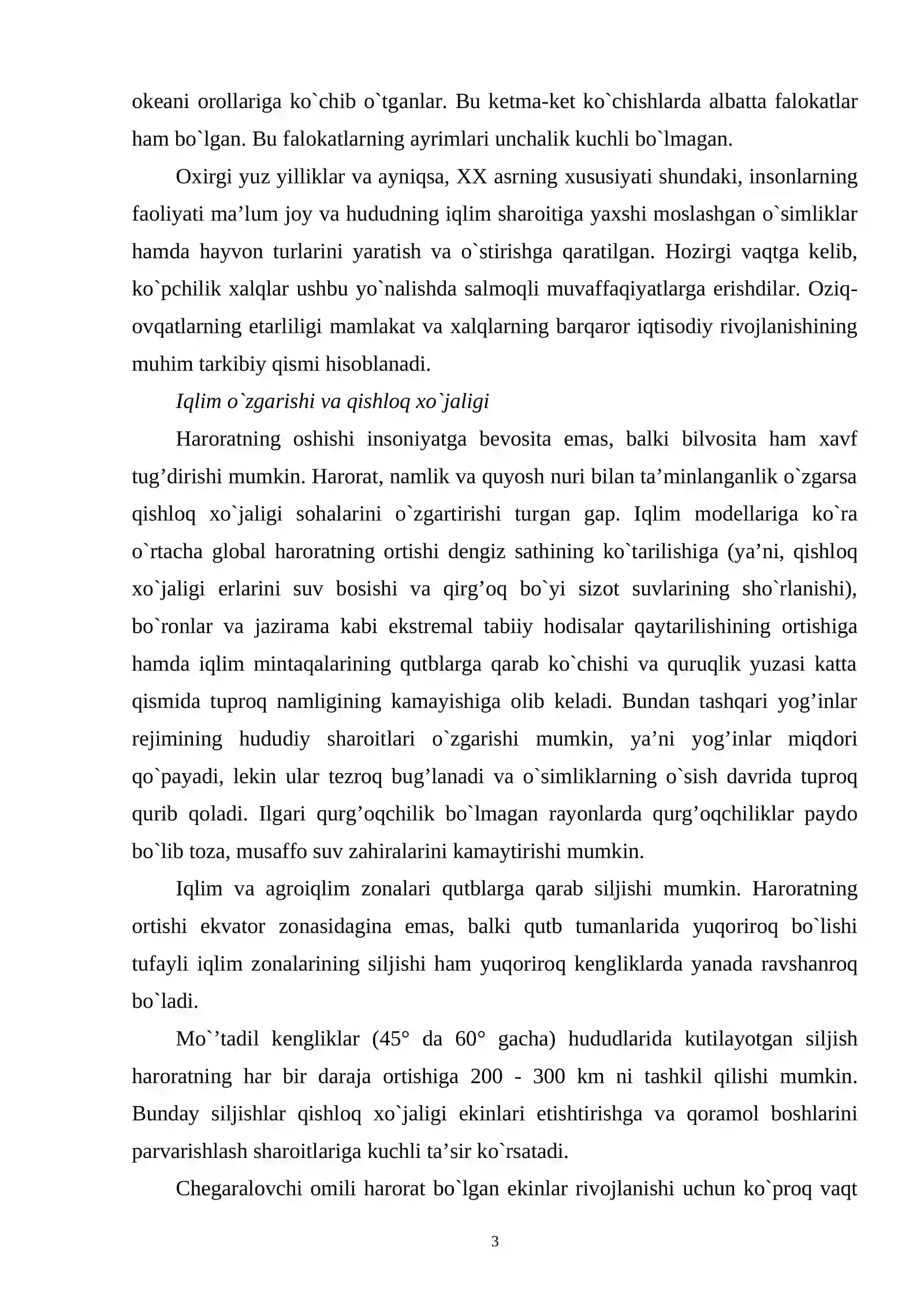 Iqlim o’zgarishi 3