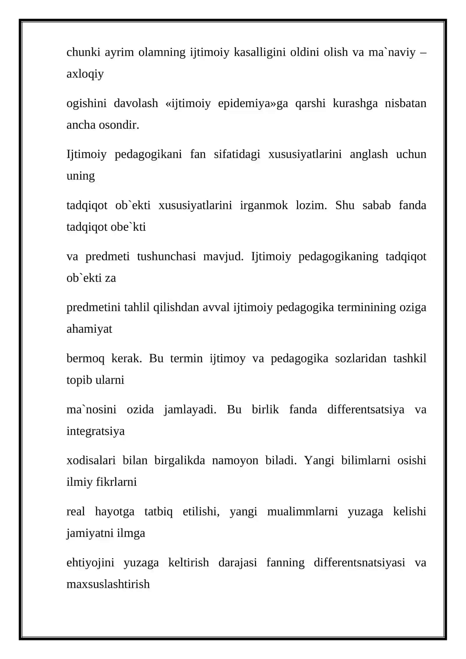 Ijtimoiy pedagogika kursi 3