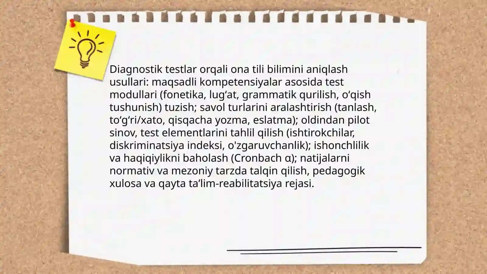 Boshlangʻich sinflar oʻquvchilarining ona tili va o'qish savodxonligidan bilimini tekshirish usullari 3
