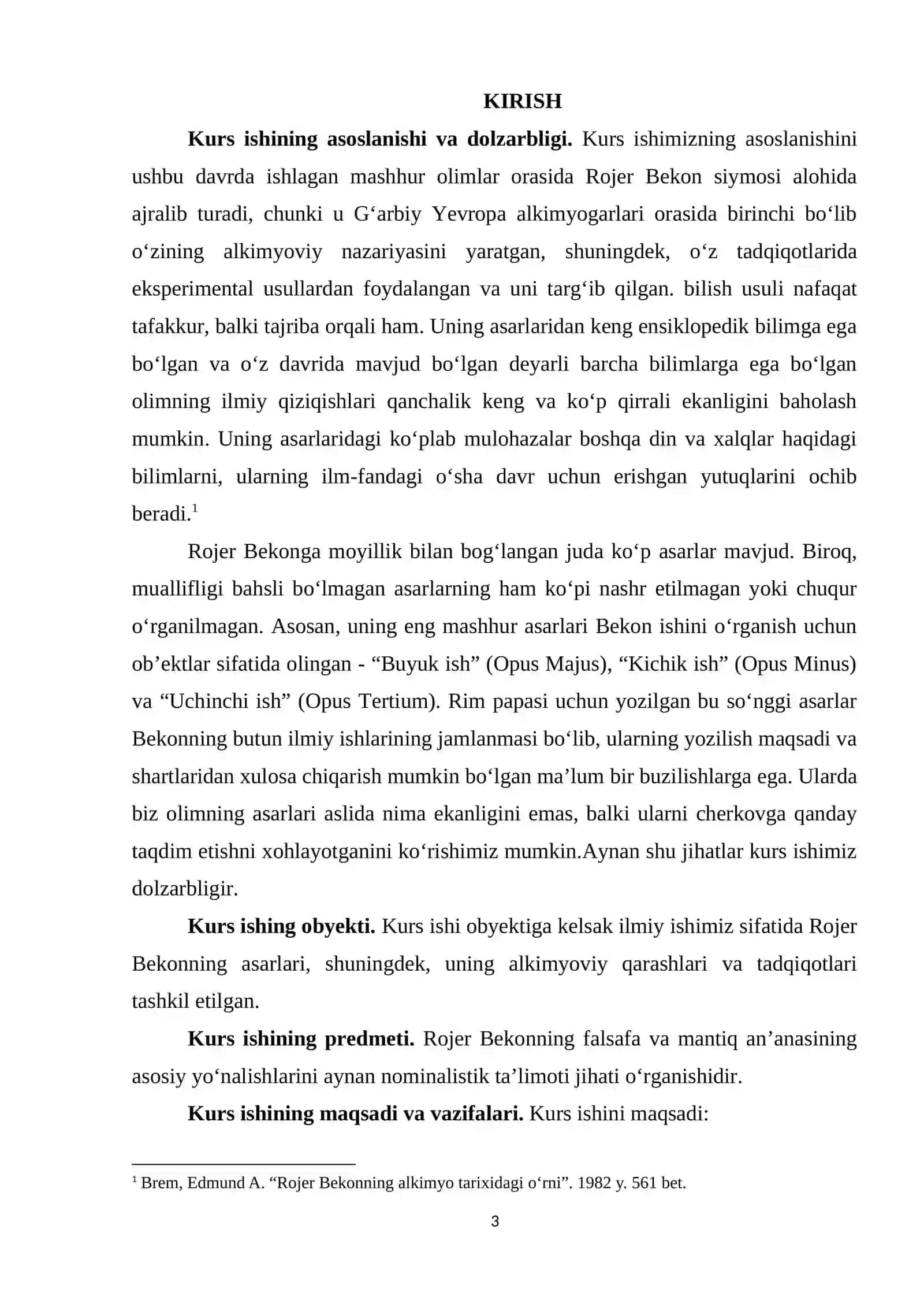 Rojer Bekon nominalistik ta'limoti 3