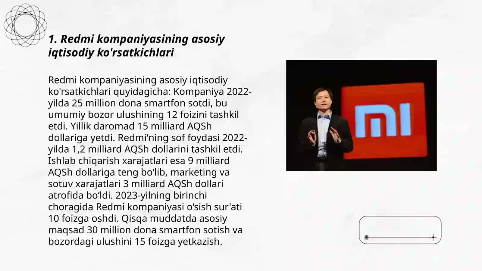 Redmi kompaniyasi haqida iqtisodiy tahlil 3