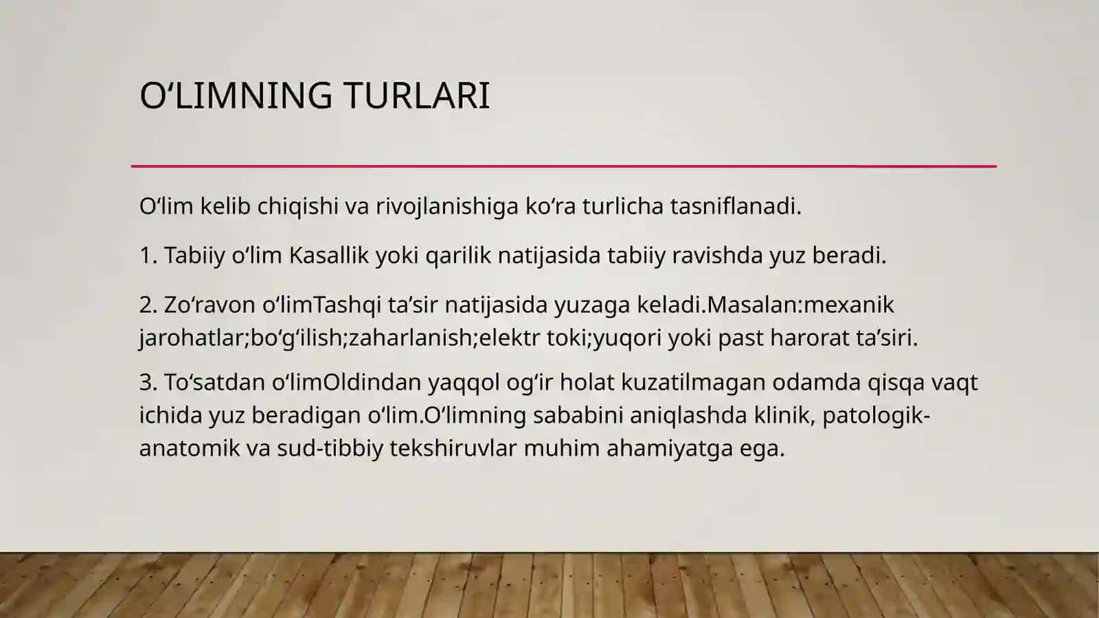 O‘lim haqida tushunchalar 3