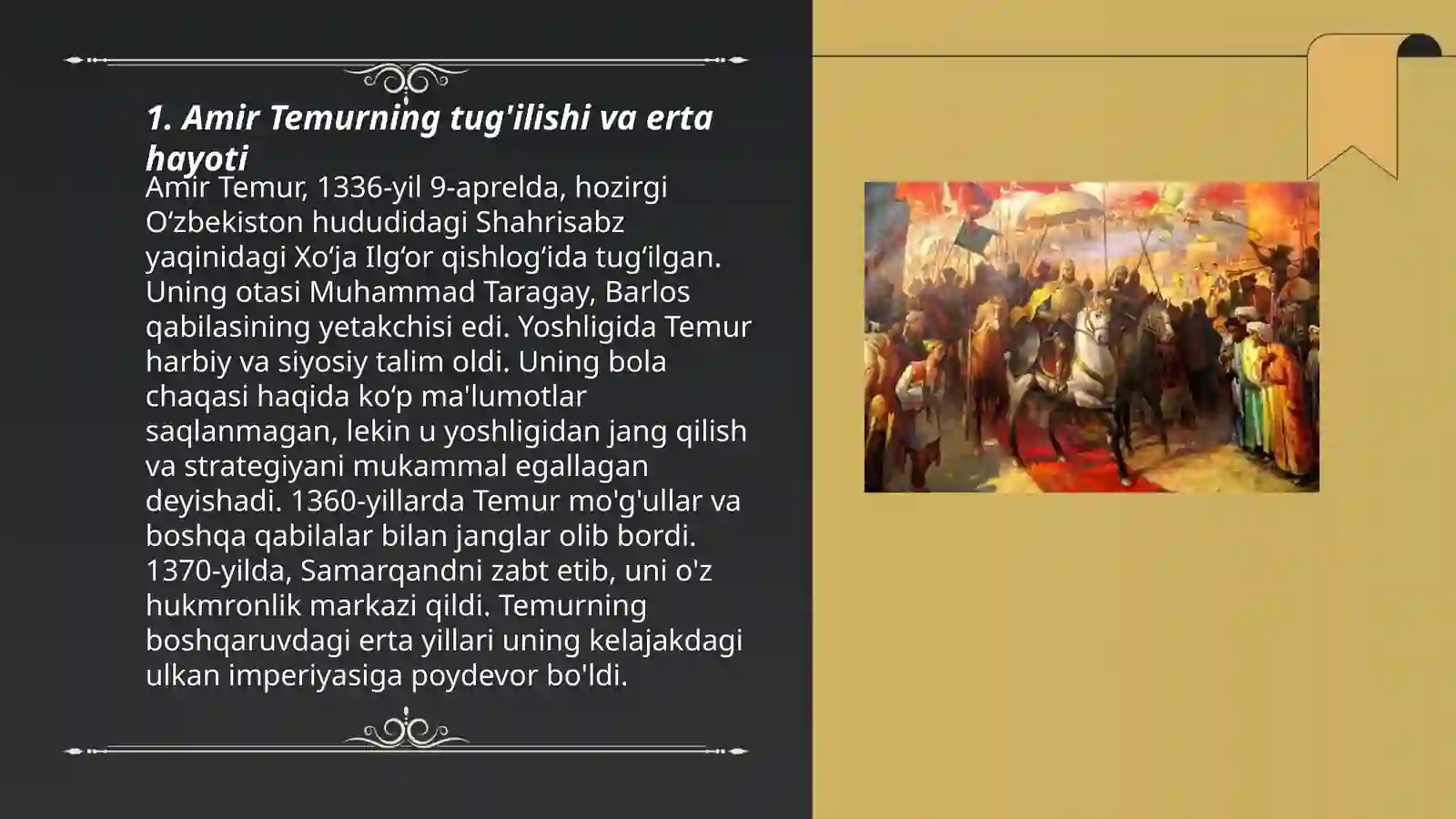 Amir Temur hayoti 3