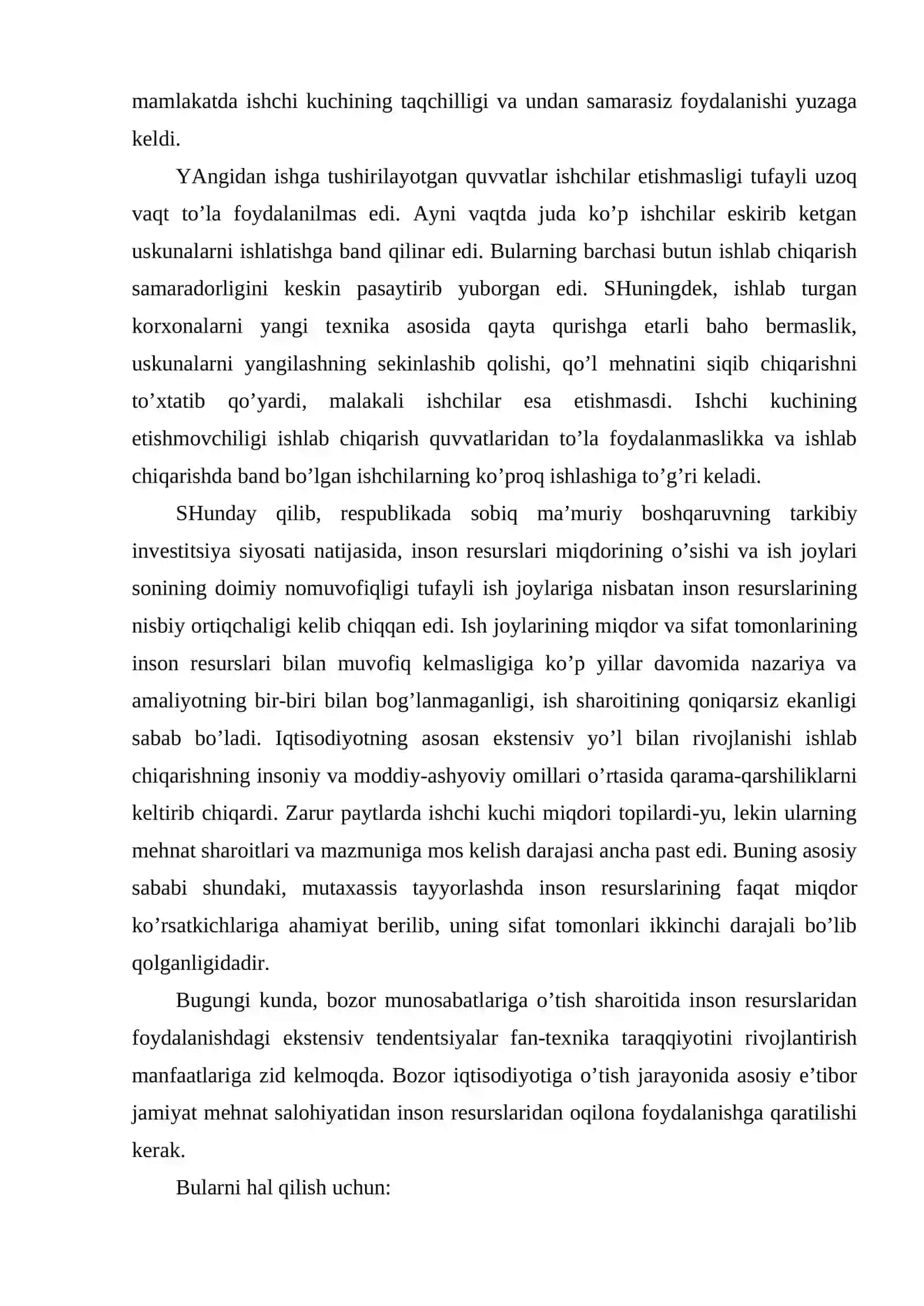 Insоn rеsurslаridаn sаmаrаli fоydаlаnish 3
