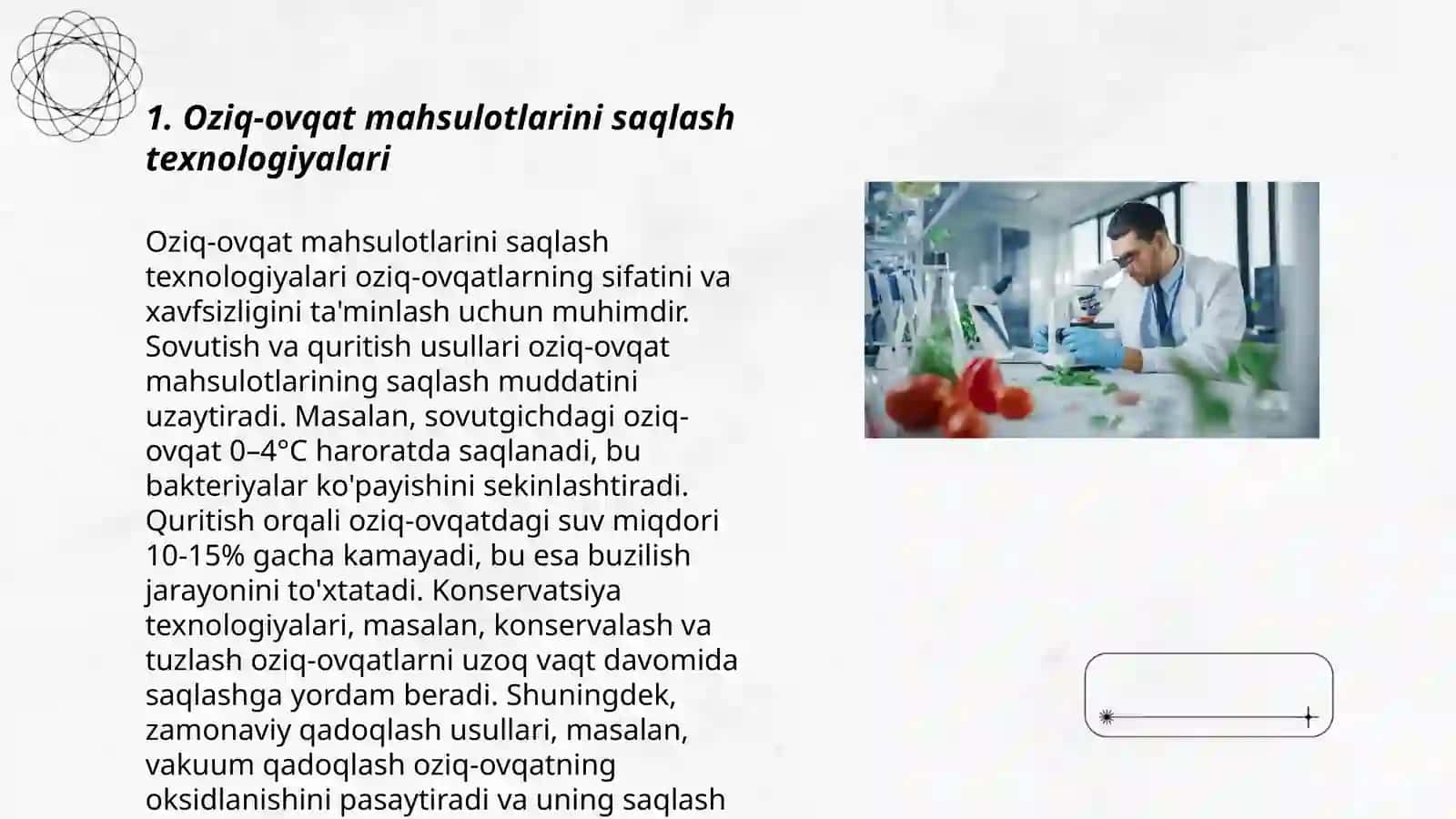 Oziq-ovqat texnologiyasi 3