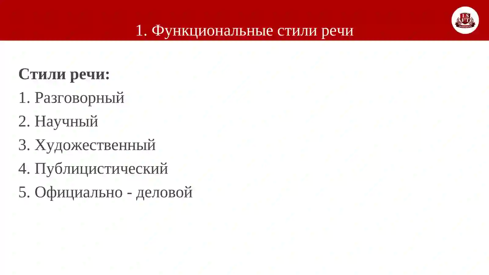 Публицистический стиль речи 3