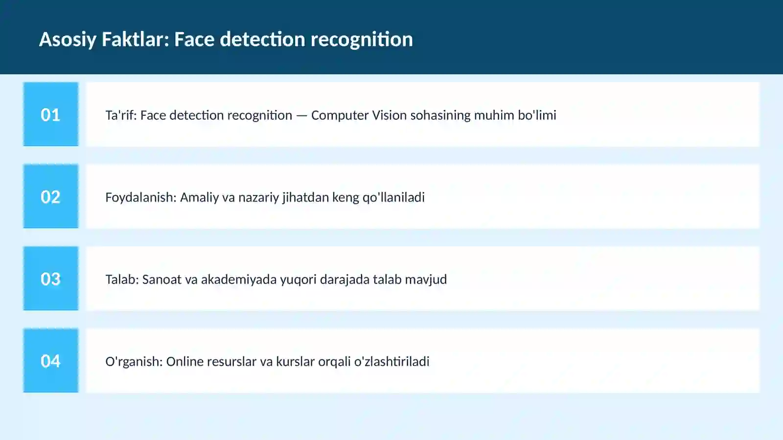 Face detection recognition 3
