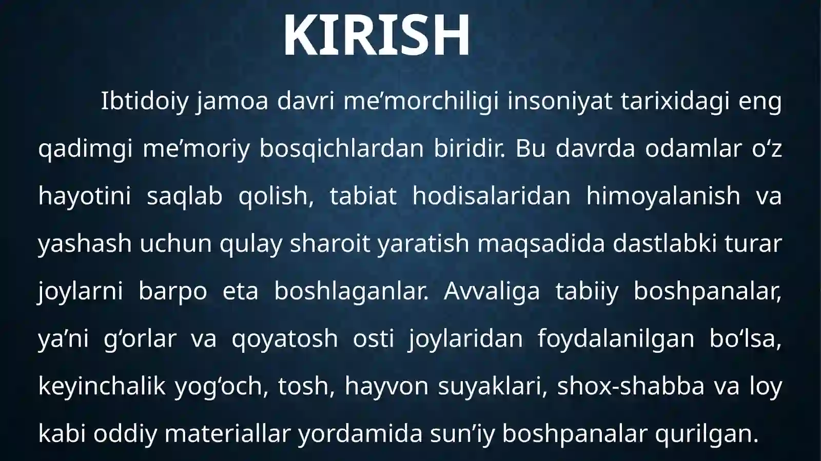 Ibtidoiy jamoadavri me’morchiligi 3