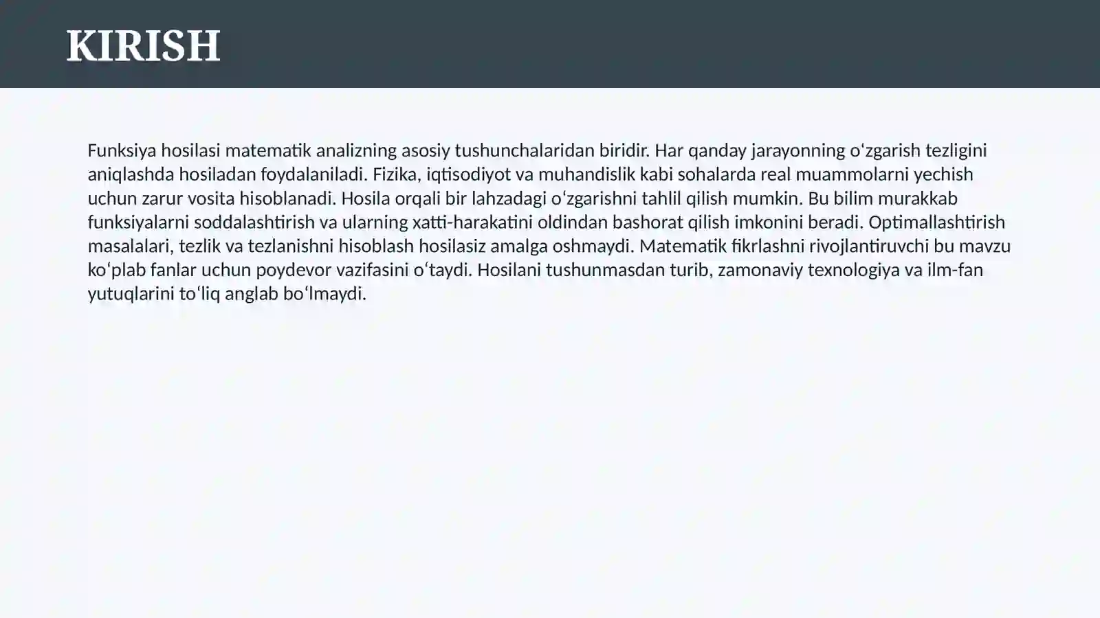 FUNKSIYA HOSILASI 3