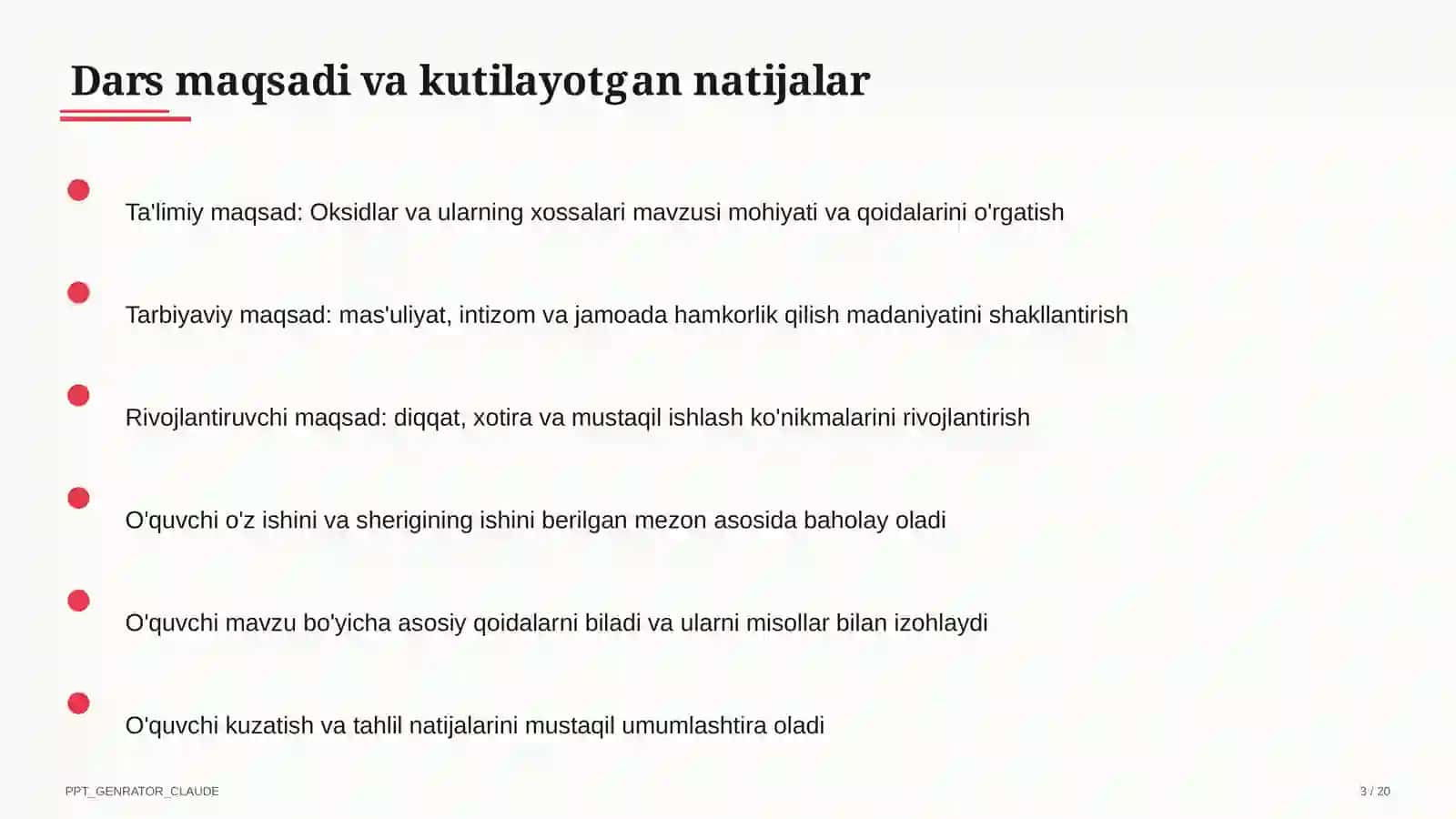 Oksidlar va ularning xossalari (8-sinf) 3