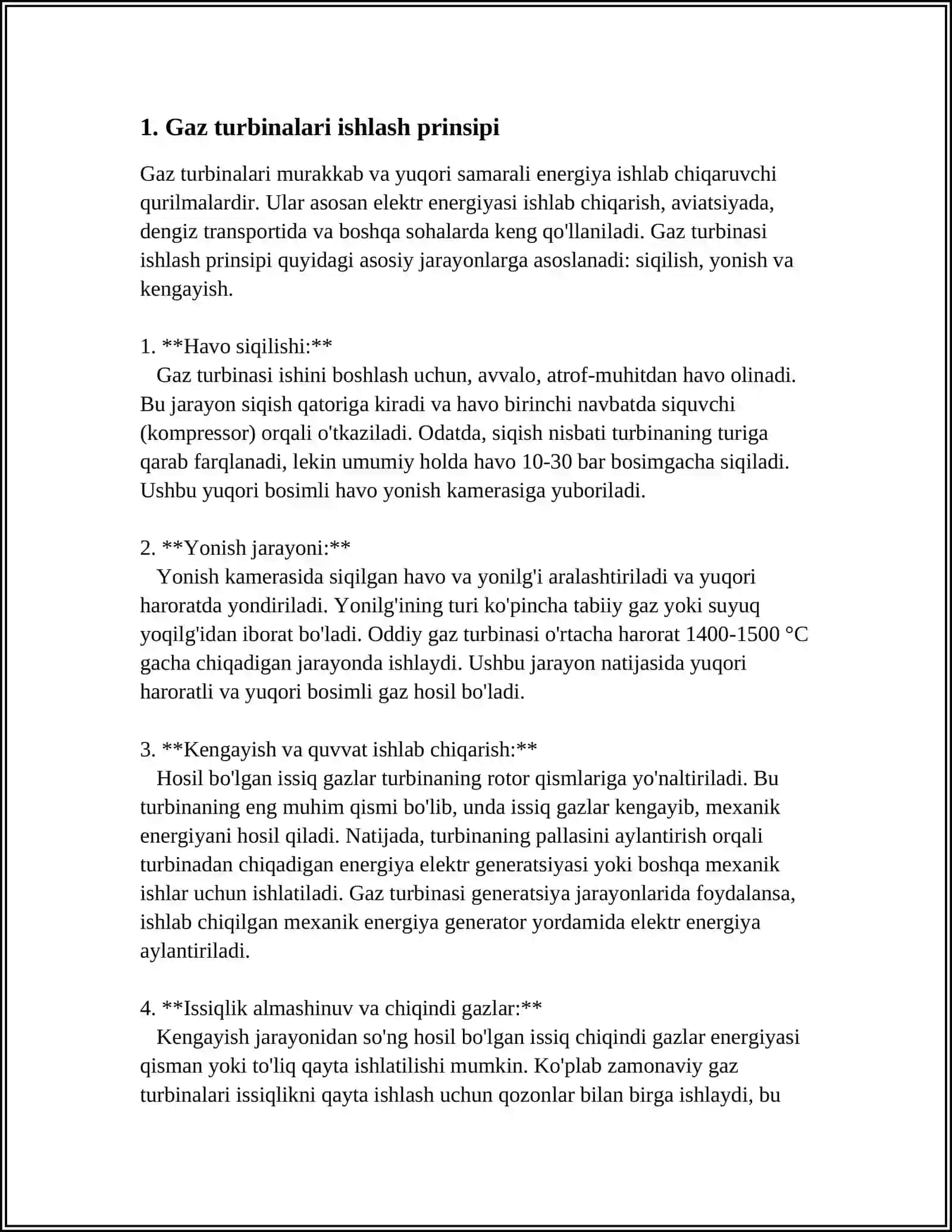 GAZ TURBINALI VA BUG' GAZLI IESLAR 3