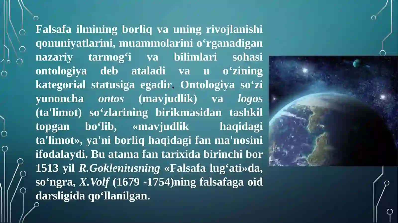 Borliq(ontologiya) va rivojlanish falsafasi 3