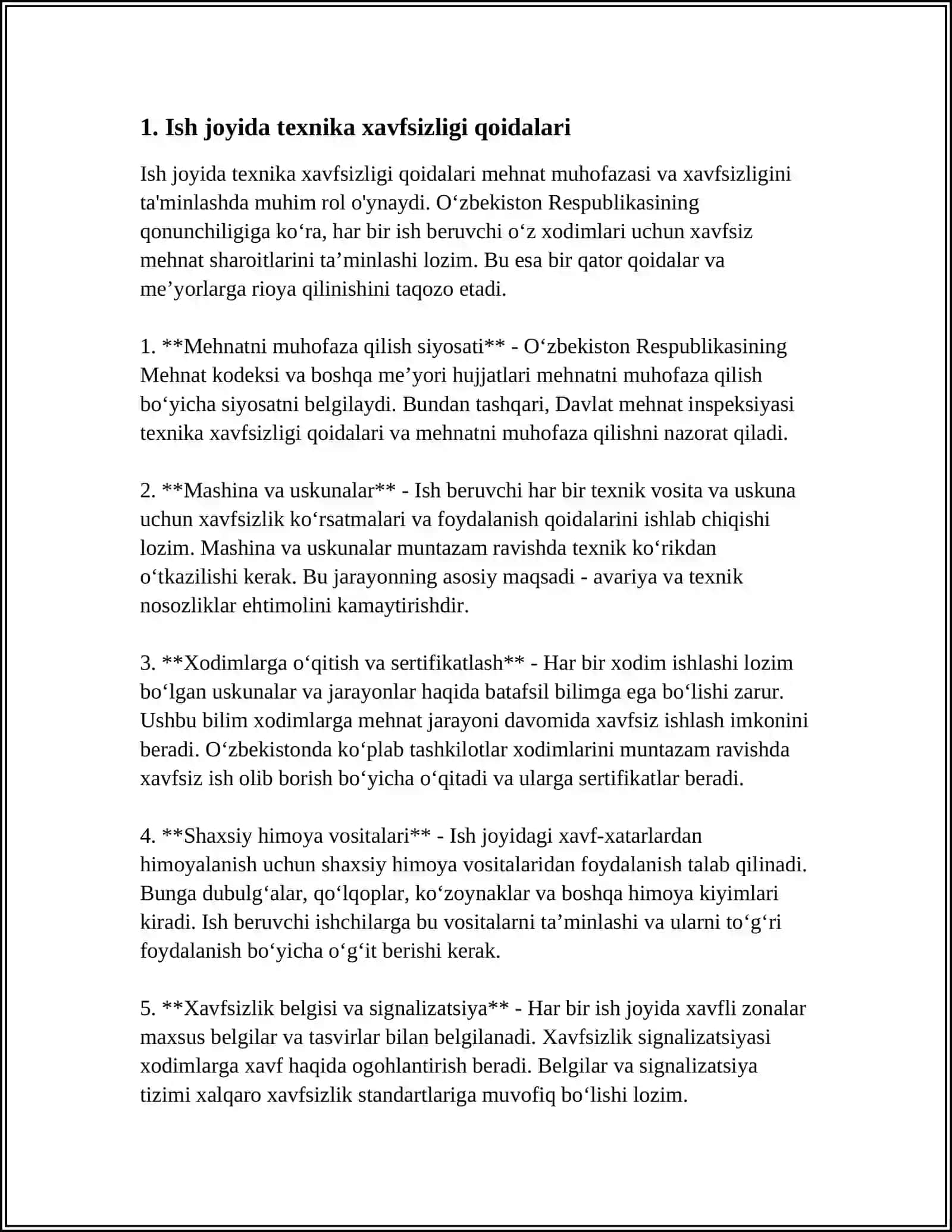 ISH JOYIDA TEXNIKA XAVFSIZLIGI 3