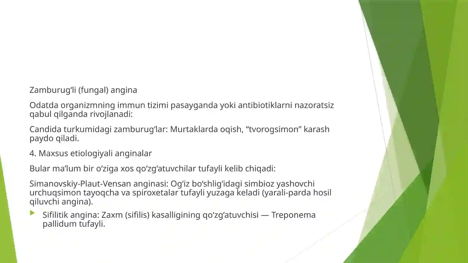 Angina (o‘tkirtonzillit) 3