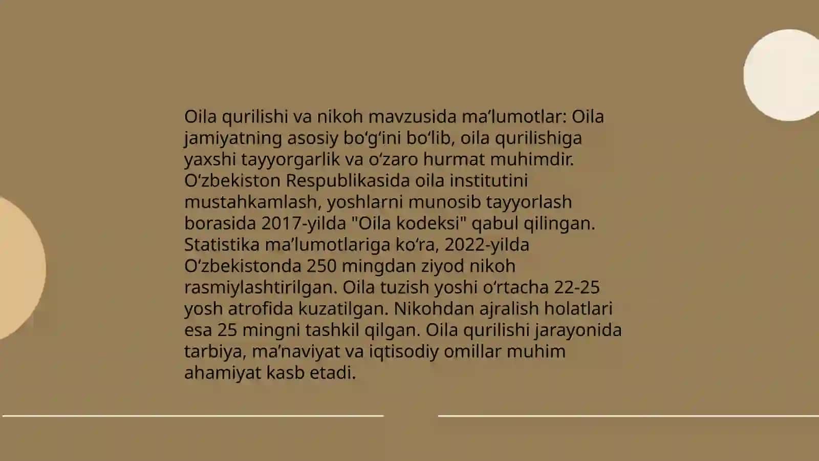 Oila hayot sikli 3
