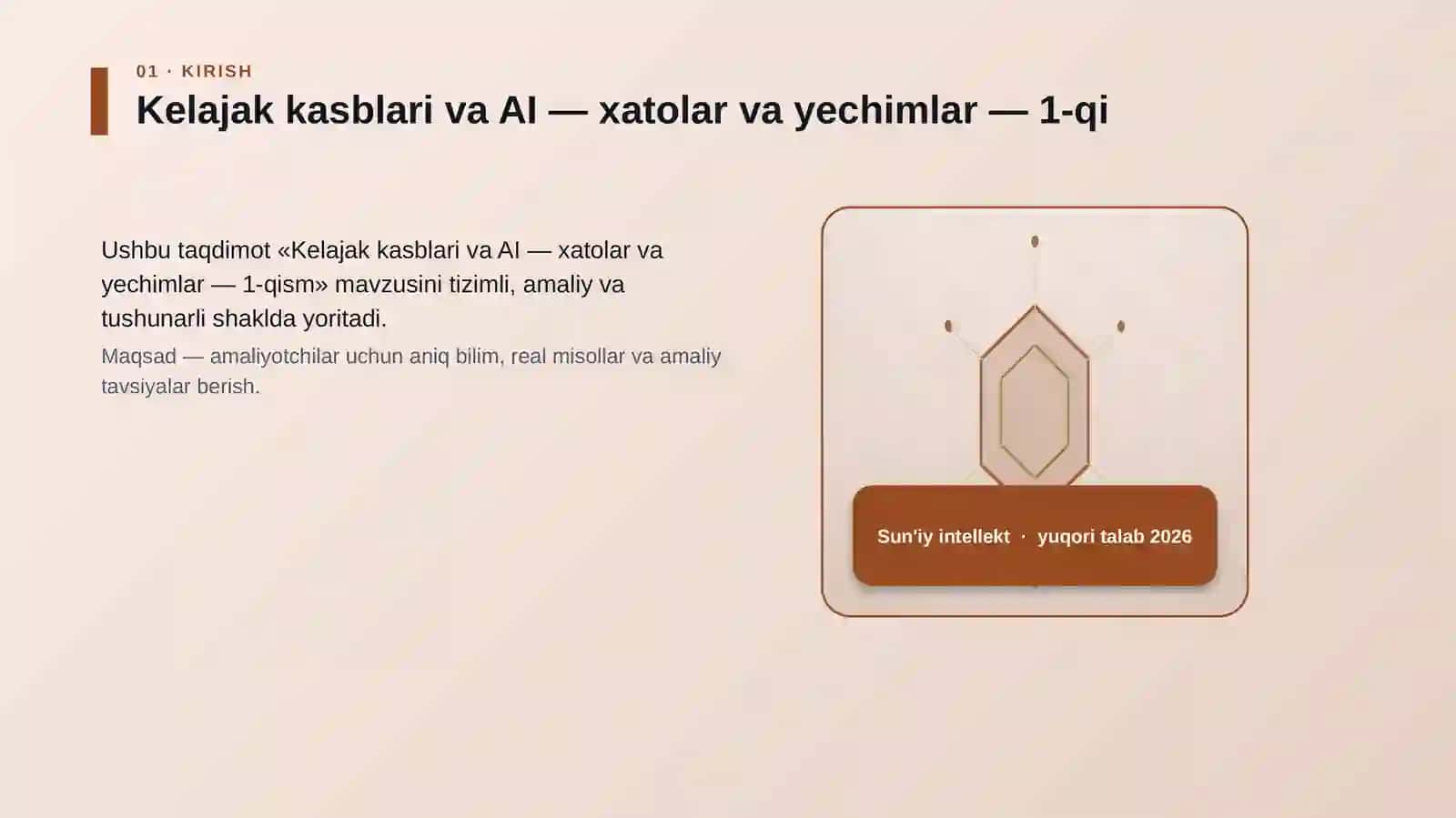 Kelajak kasblari va AI — xatolar va yechimlar — 1-qism 3