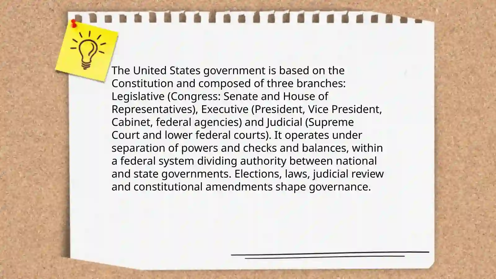Make a presentation about the US government 3