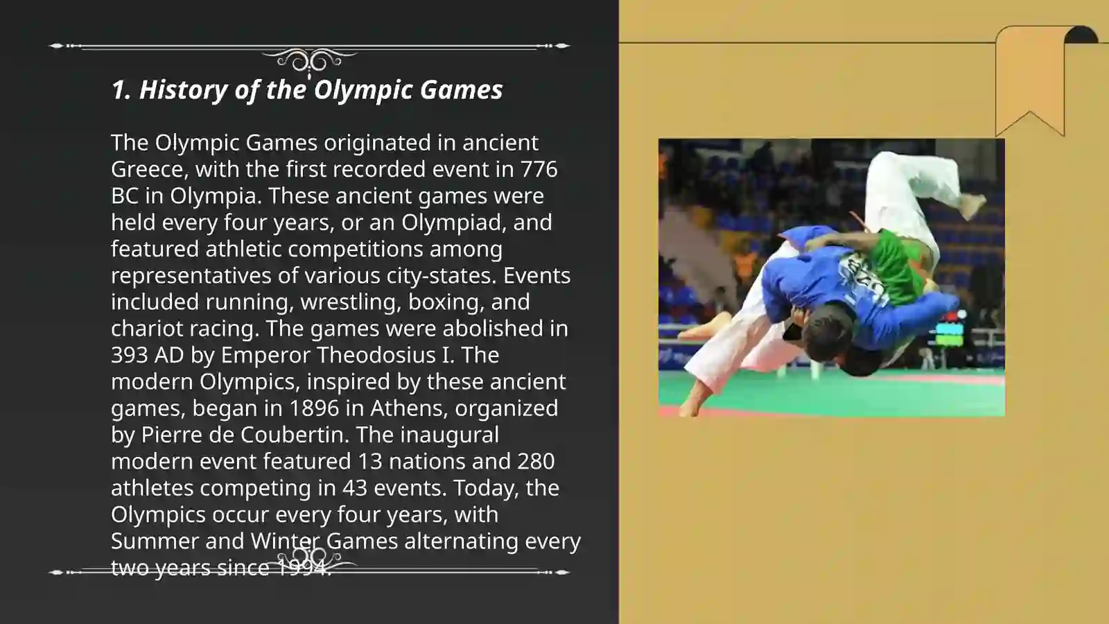 Sport History - Olympiad 3