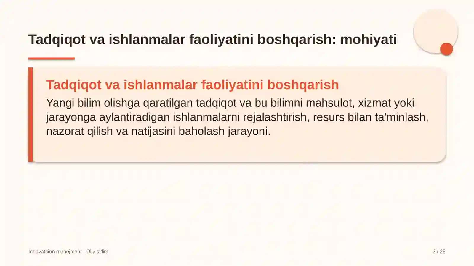 elektr tarmoqlari korxonalarida tadqiqot va ishlanmalar faoliyatini boshqarish 9584 3
