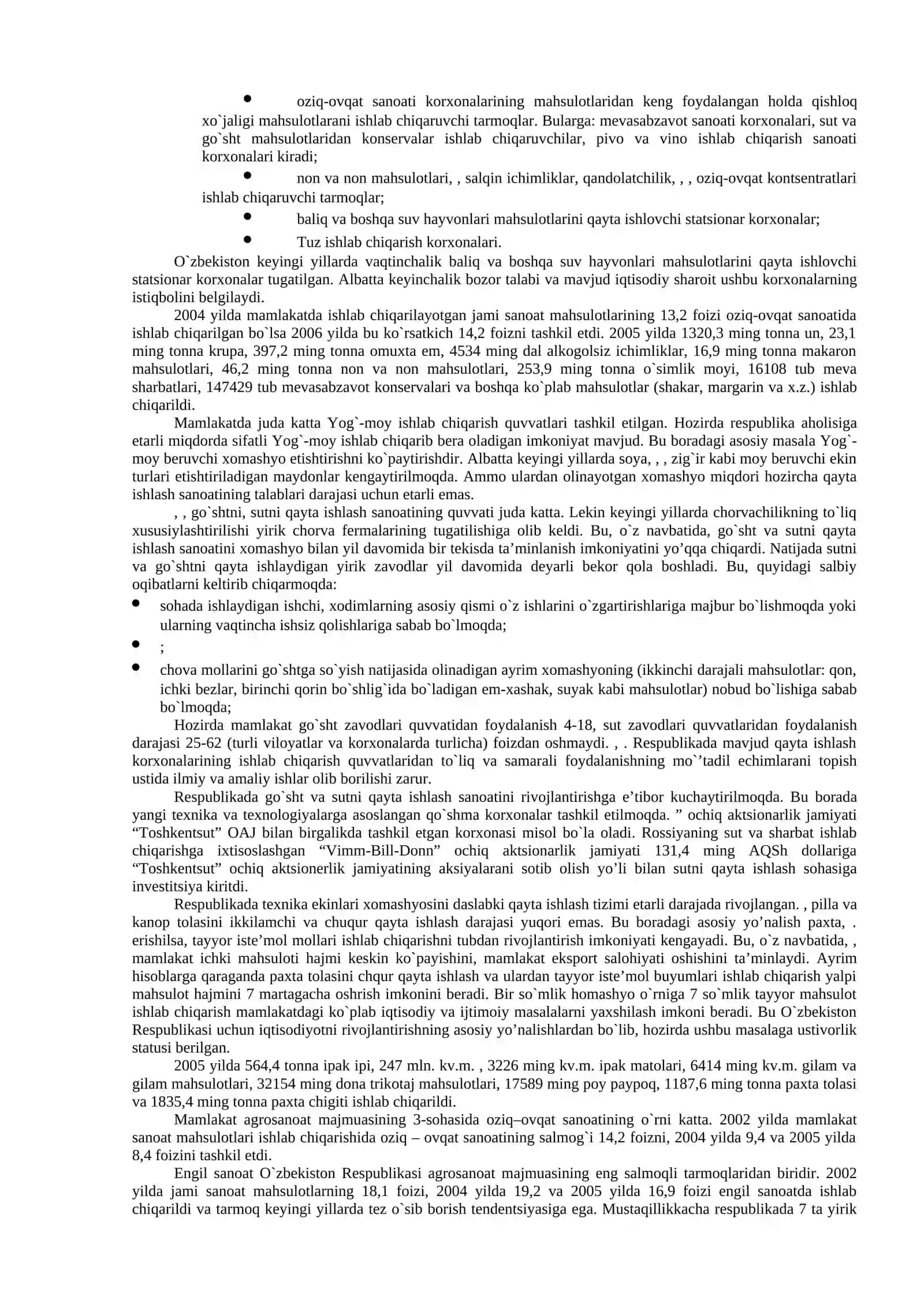 AGROSANOAT MAJMUASINING QIShLOQ XO`JALIGI MAHSULOTLARINI TAYYoRLOVChI ISTЕ’MOLChILARGA ETKAZIB BЕRUVChI SOHAsI 3