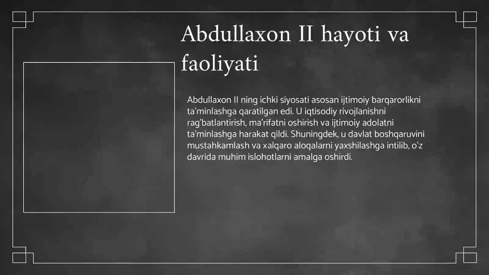 Abdullaxon II ning ichki va tashqi siyosati 3