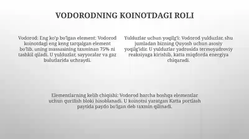 Vodorod Va Suv 3