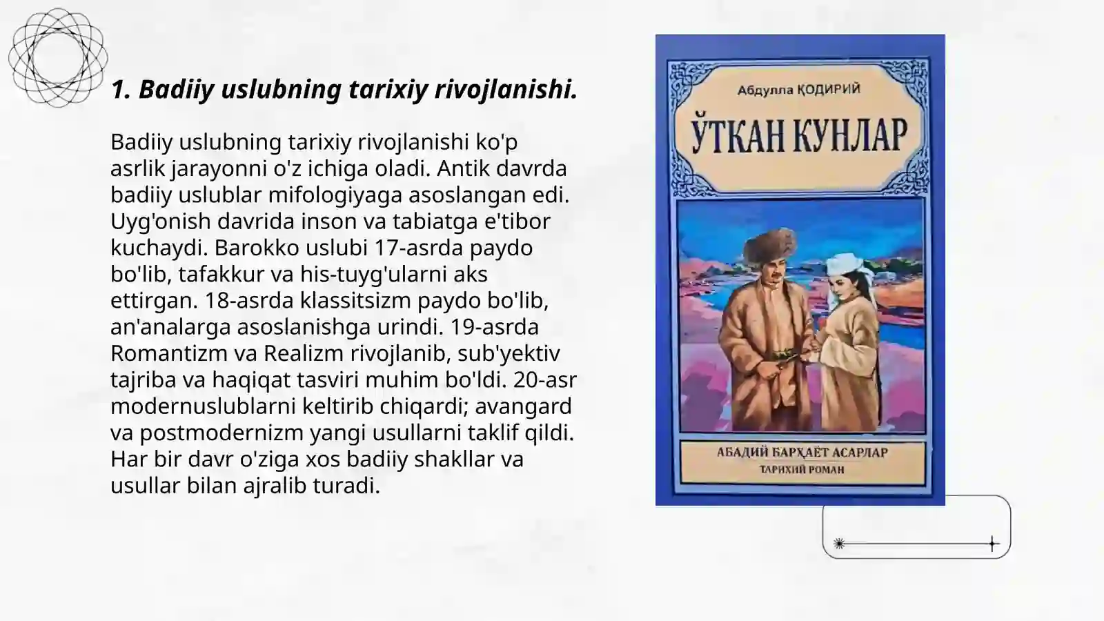 Badiiy uslub va uning til xususiyatlari 3