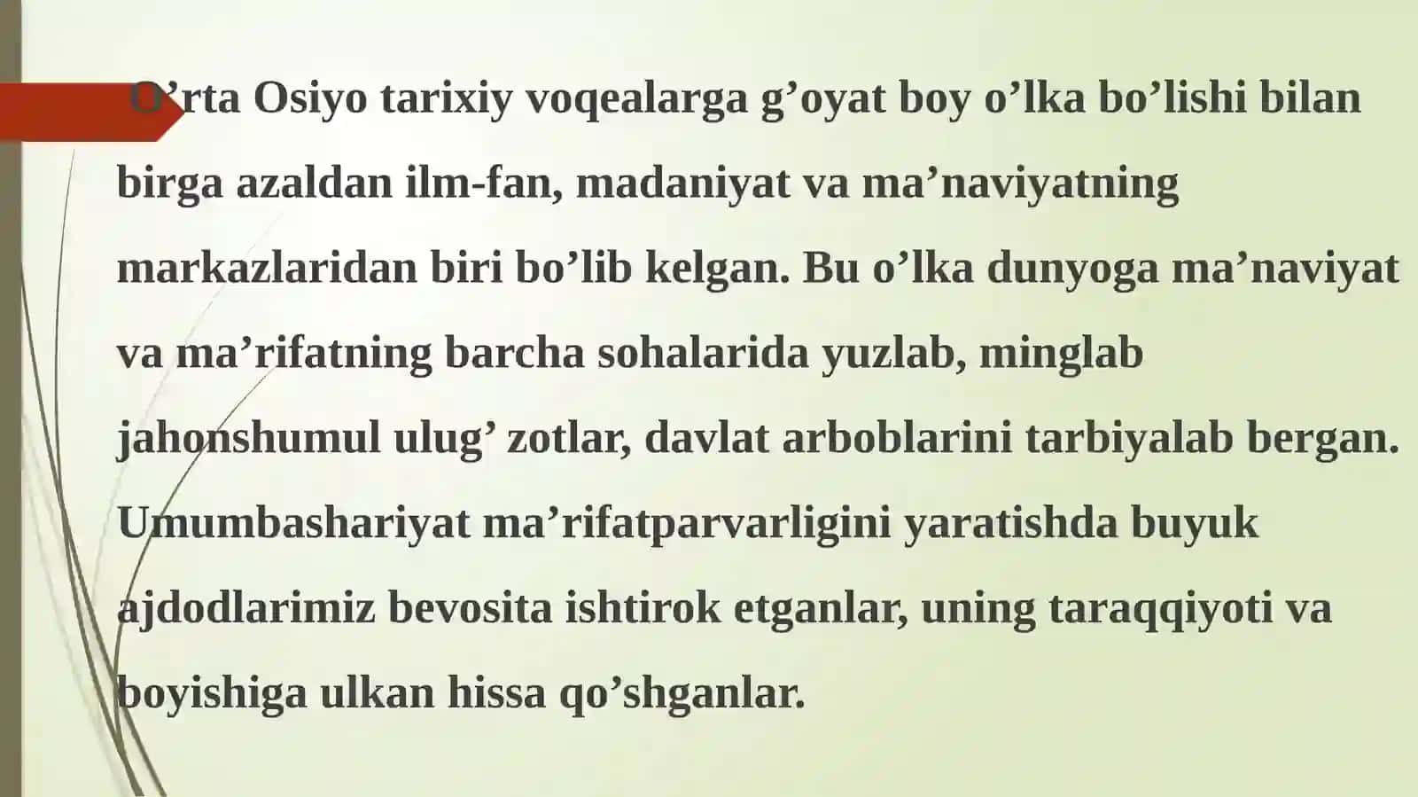 Yuksak ma'naviyatli yoshlarni tarbiyalashda O'rta Osiyo allomalari merosining o’rni 3