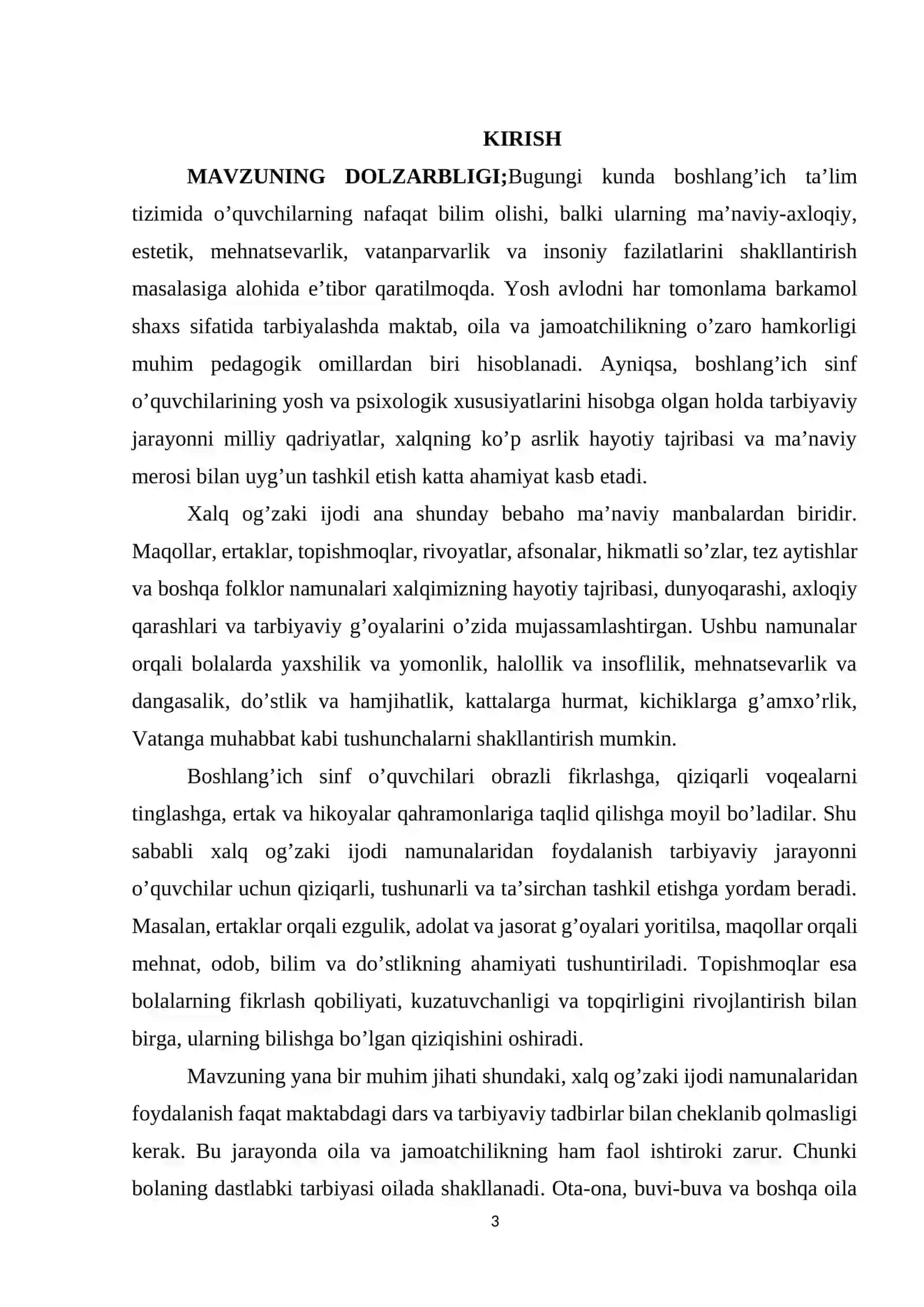 Oila va jamoatchilik bilan olib boriladigan tarbiyaviy ishlar metodikasi. 3