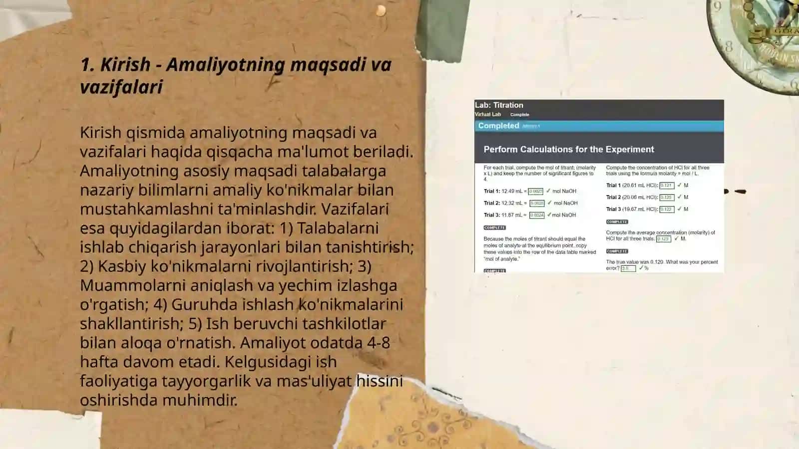 Texnostandart-Neo MCHJ korxonasida amaliyot bôyicha hisobot uchun prezentatsiya 3
