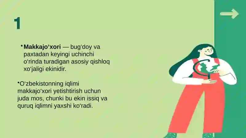 O‘zbekiston viloyati bo‘yicha Makkajo‘xori hosili xaritasi 3