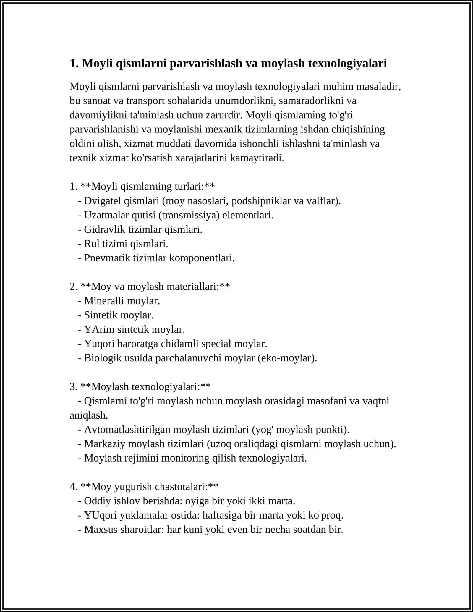 MOYLI, HAVO VA NAGRUZKA UZGICHLAR, YUQORI KUCHLANISHLI SAQLAGICHLAR, AJRATKICHLAR VA YERGA ULASH QURILMALARINI TA'MINLASH 3