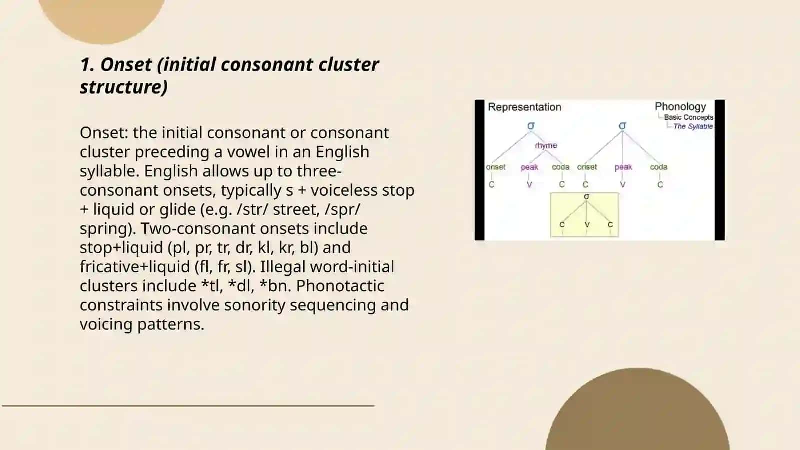Syllable structure 3