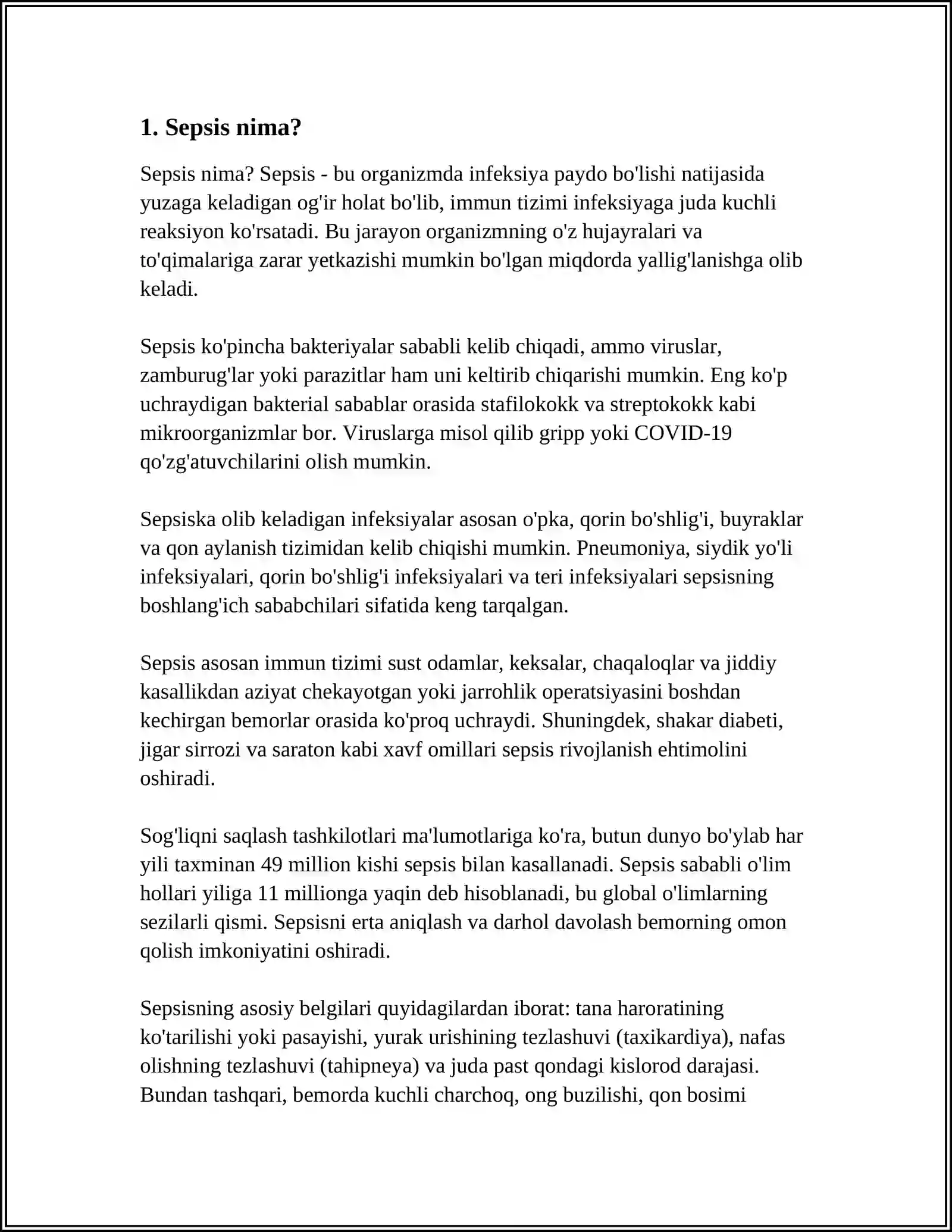 SEPSIS 3