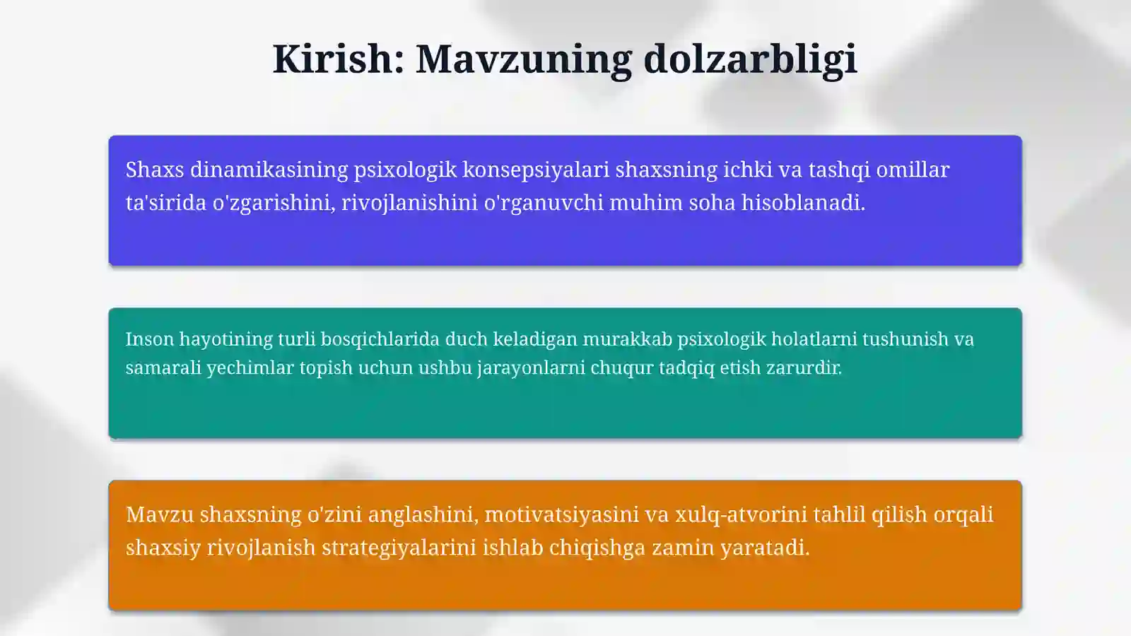 Shaxs dinamik sohasining psixologik konsepsiyalari 3