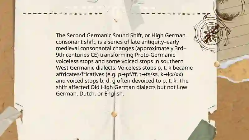 Second Germanic Sound Shift 3
