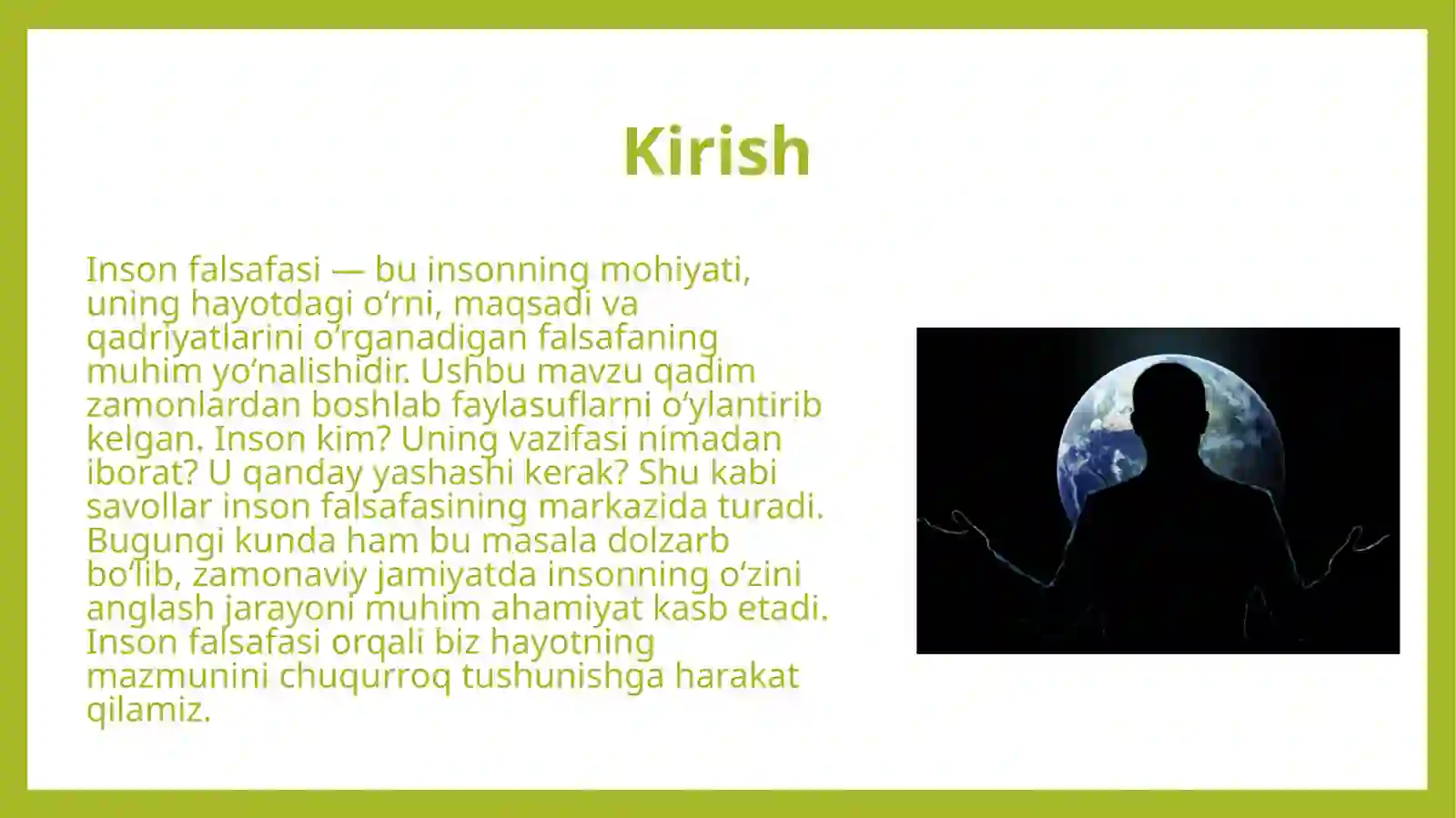 Inson falsafasi 3