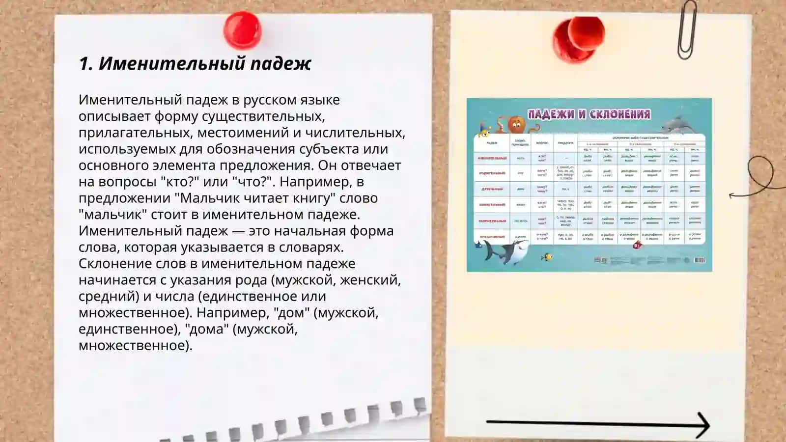 Падежи имён существительных 3