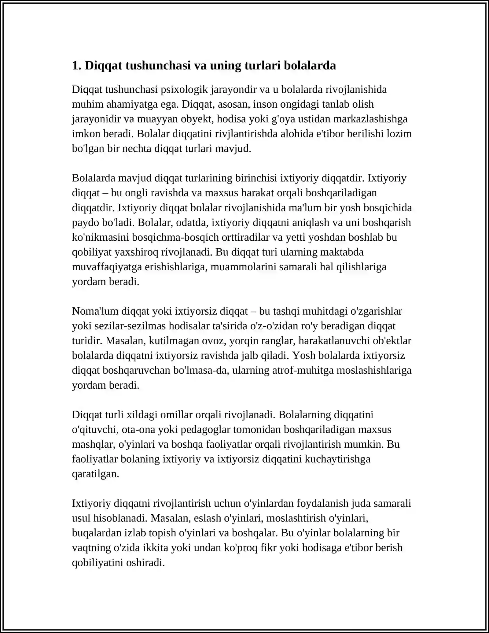 BOLALARDA DIQQATNING RIVOJLANISHI 3