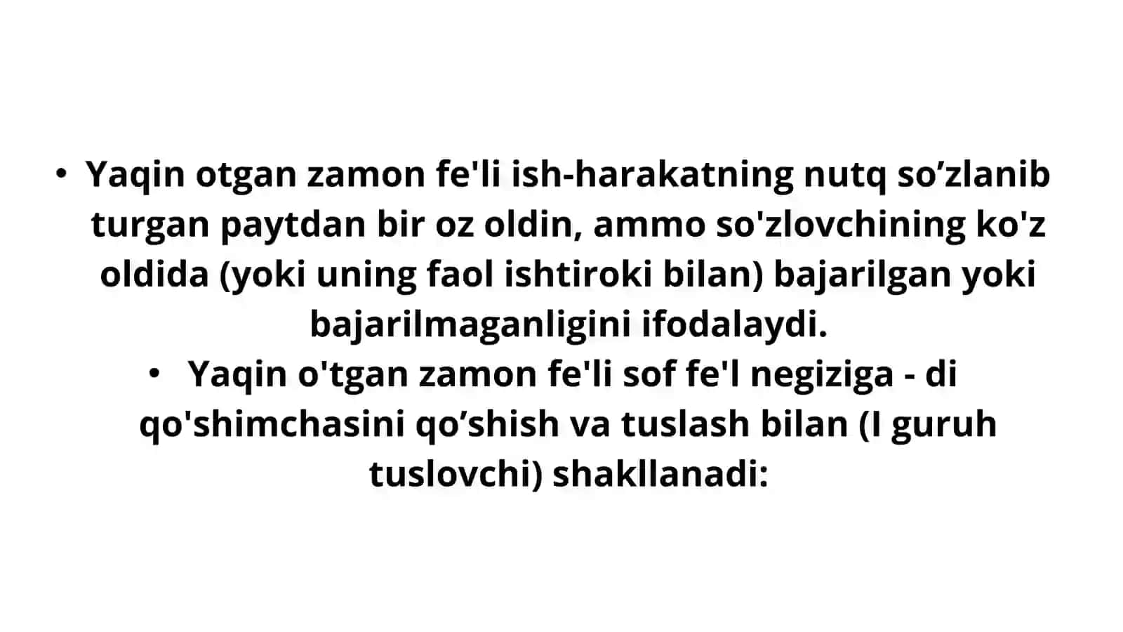 Fe’l zamonlari ularning turlari 3