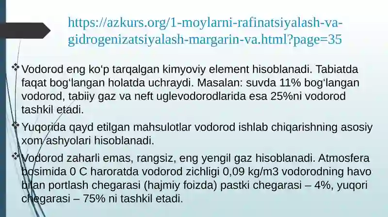 vodorod ishlab chiqarish texnologiyasi 3