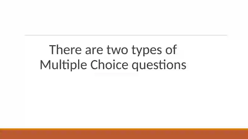 Multiple Choice Questions in Reading 3