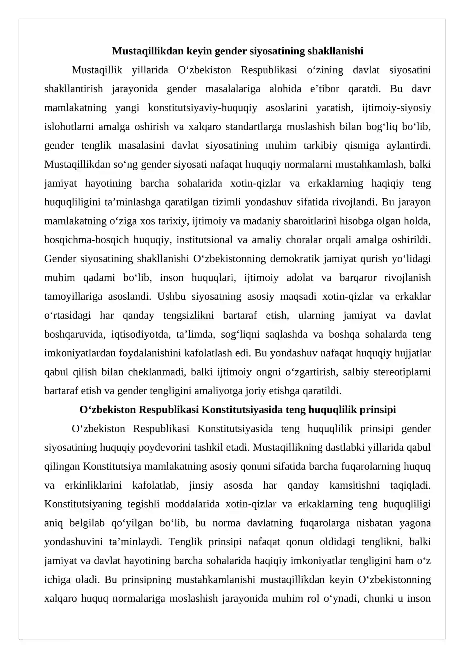 Mustaqillik yillarida gender siyosati va xotin-qizlar faolligi 3