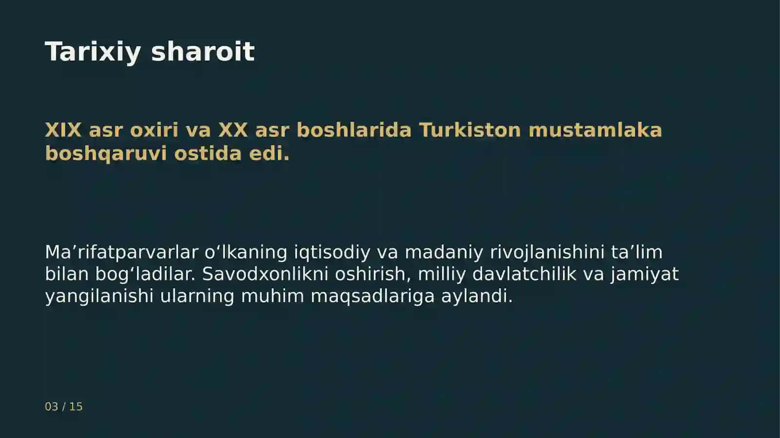 Jadidlar: ilm, ma’rifat va taraqqiyot uchun kurash 3